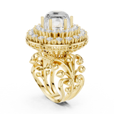 Gold Ring DDLR-748, Yellow Gold, view 1