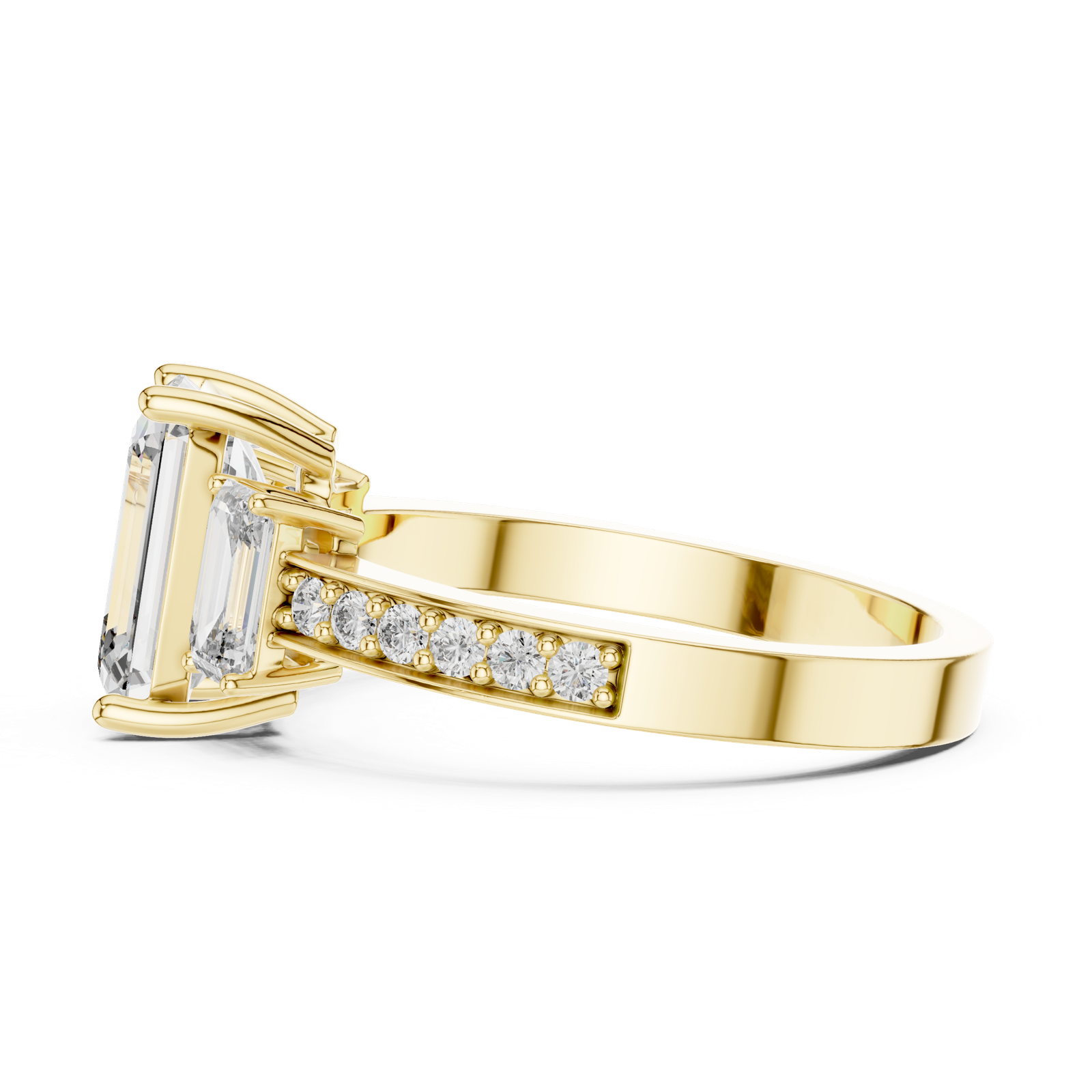 Gold Ring LR-0069, Yellow Gold, view 3