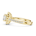 Gold Ring DDLR-665, Yellow Gold, view 3