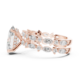 Gold Ring DDLR-301, Rose Gold, view 3