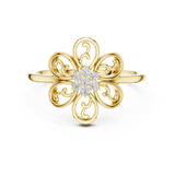 Gold Ring DR-6263, Yellow Gold, view 4