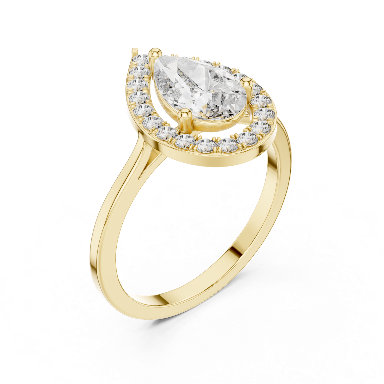 Gold Ring ALR-226, Yellow Gold, view 2