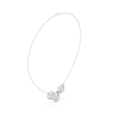 Gold Necklace ALJPD-499, White Gold