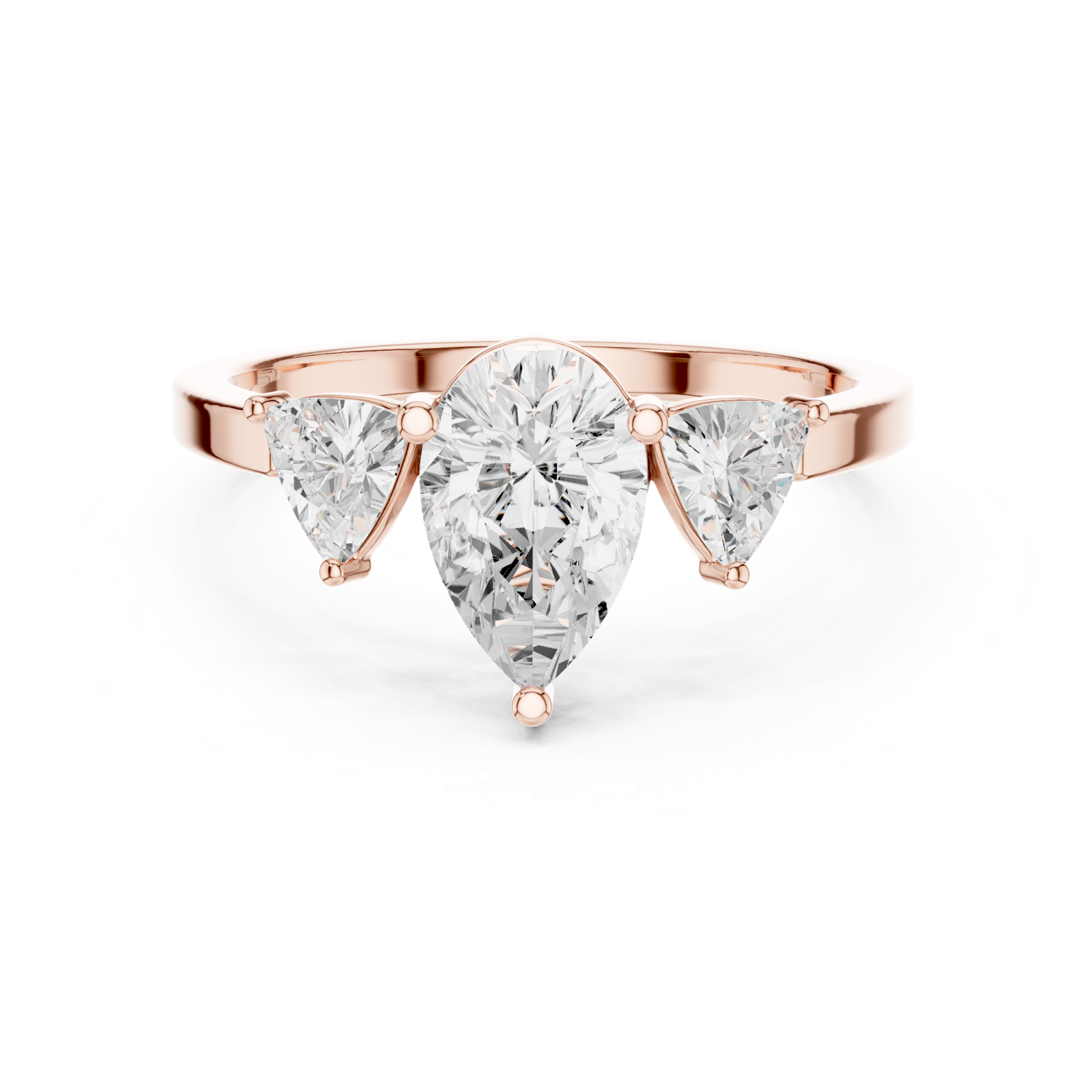Gold Ring DDLR-1093, Rose Gold, view 4