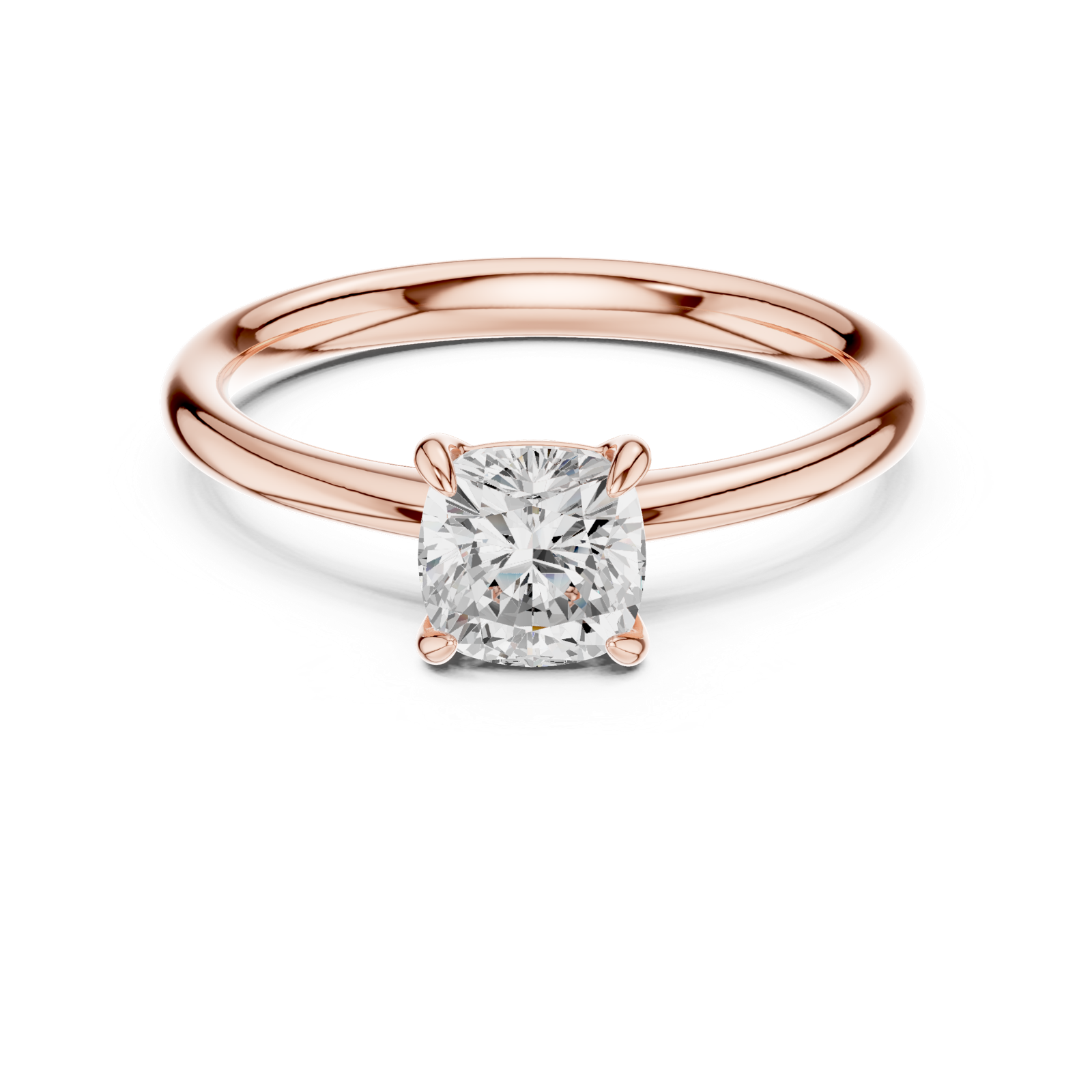 Gold Ring DDLR-799, Rose Gold, view 4