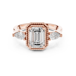 Gold Ring DDLR-274, Rose Gold, view 4