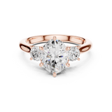 Gold Ring DDLR-895, Rose Gold, view 4