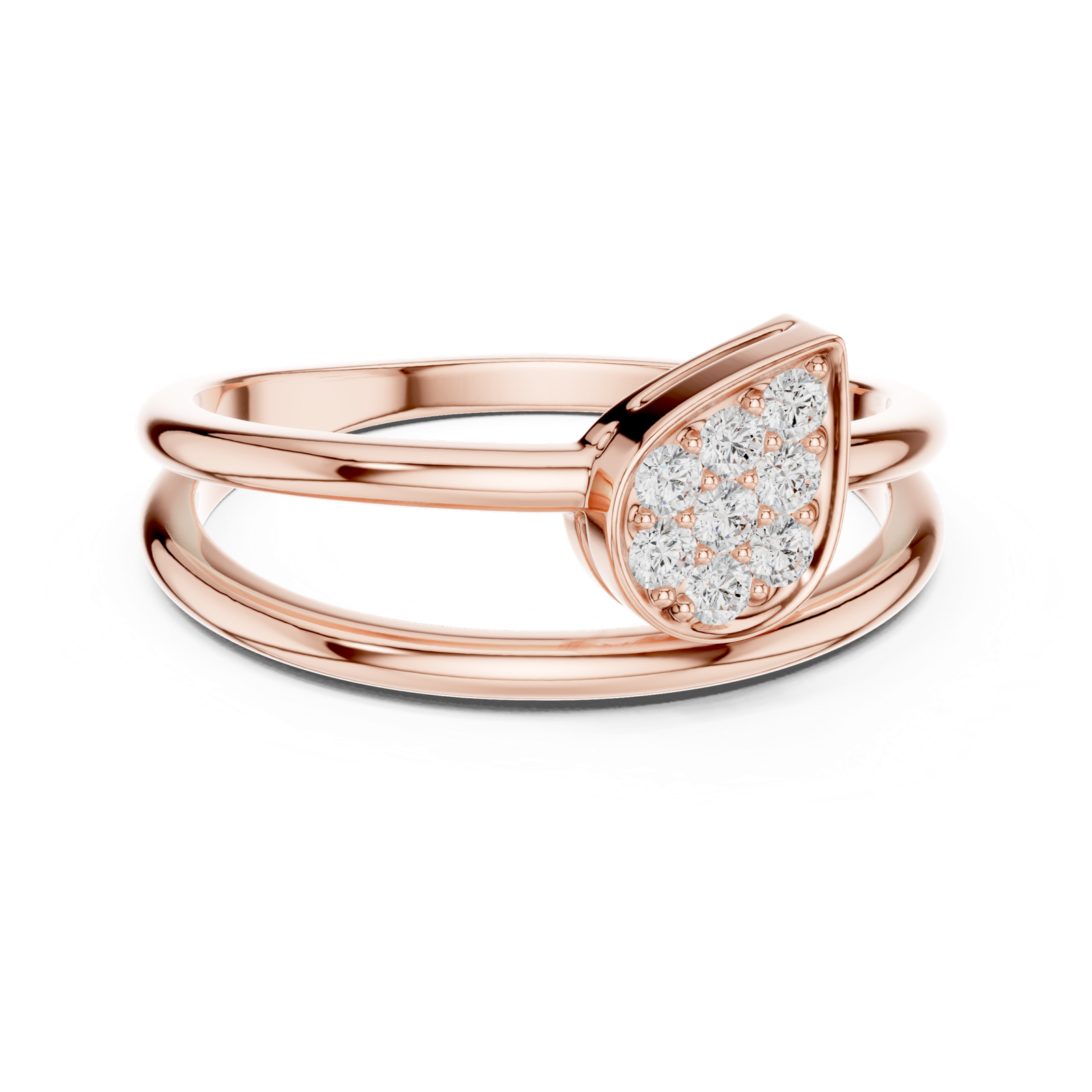 Gold Ring SBWR(63), Rose Gold, view 4