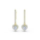 Gold Jewelry DDER-034, Heart center stone, Yellow Gold