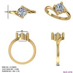 Gold Ring DDLR-804, Yellow Gold, view 50