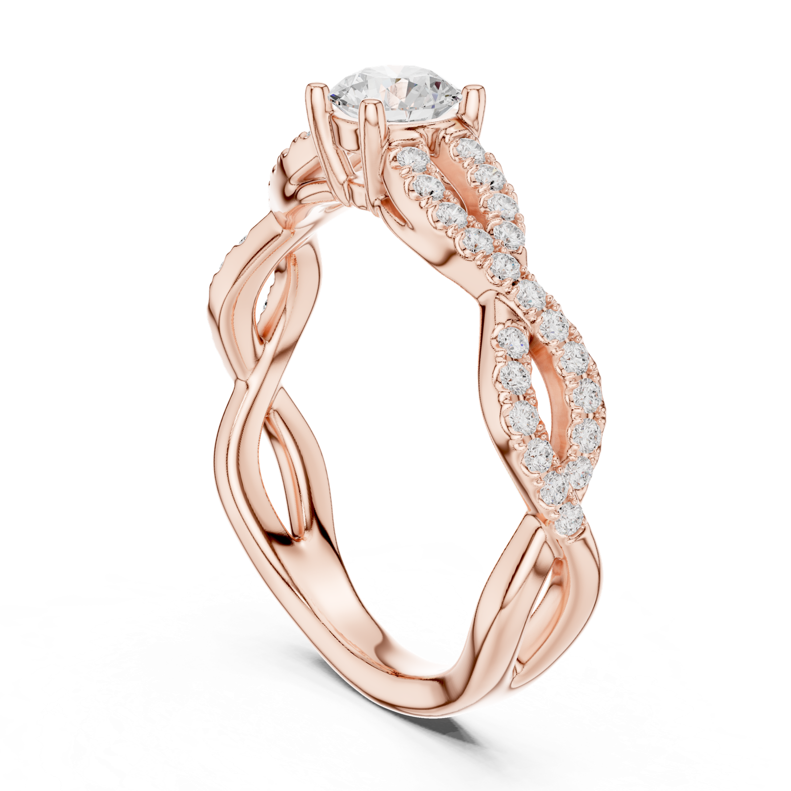 Gold Ring LR-0316, Rose Gold, view 1