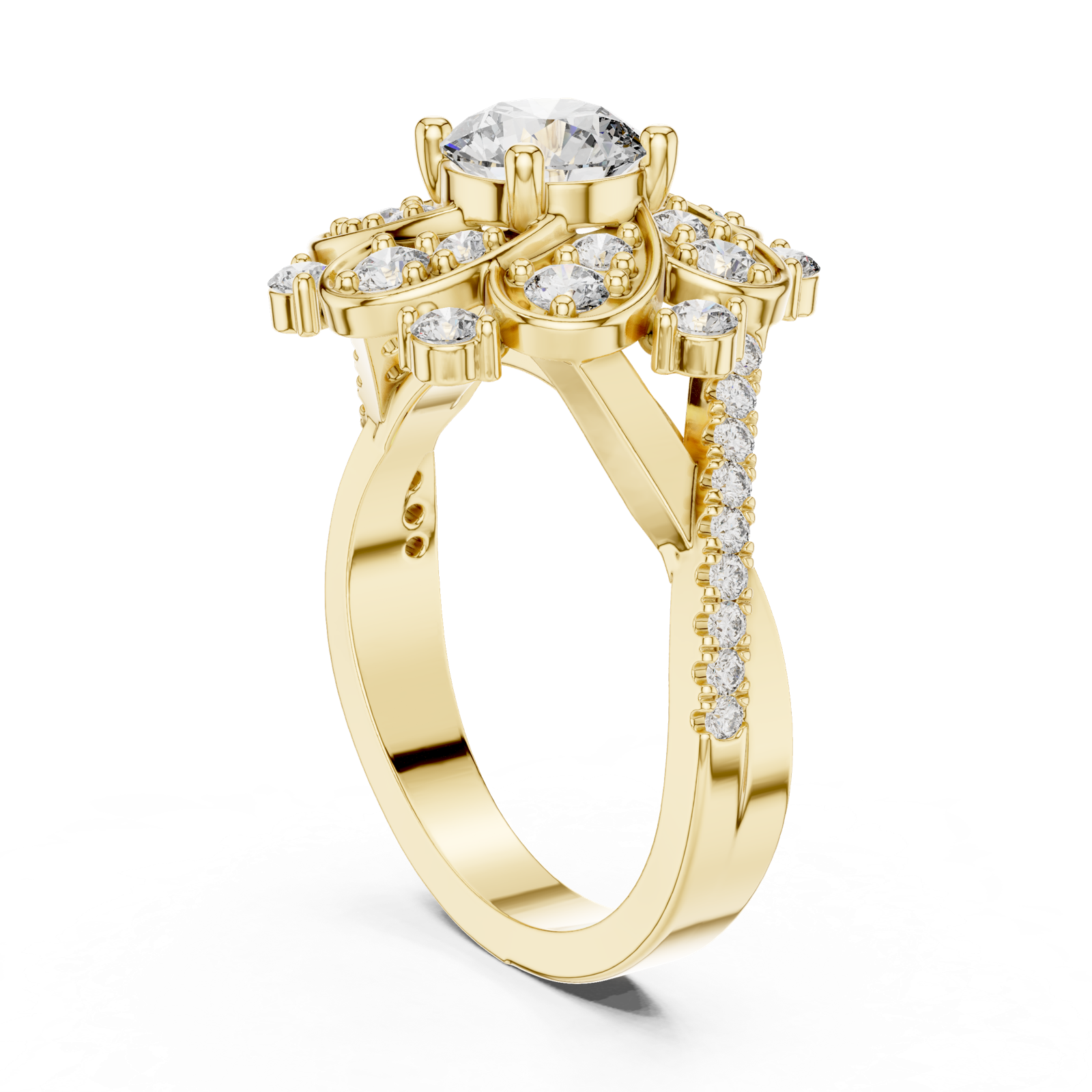 Gold Ring DDLR-187, Yellow Gold