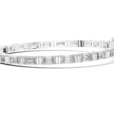 14K Solid Gold Lab Diamond Bracelet, White Gold, view 3