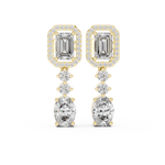 Gold Earrings L03-183, Yellow Gold