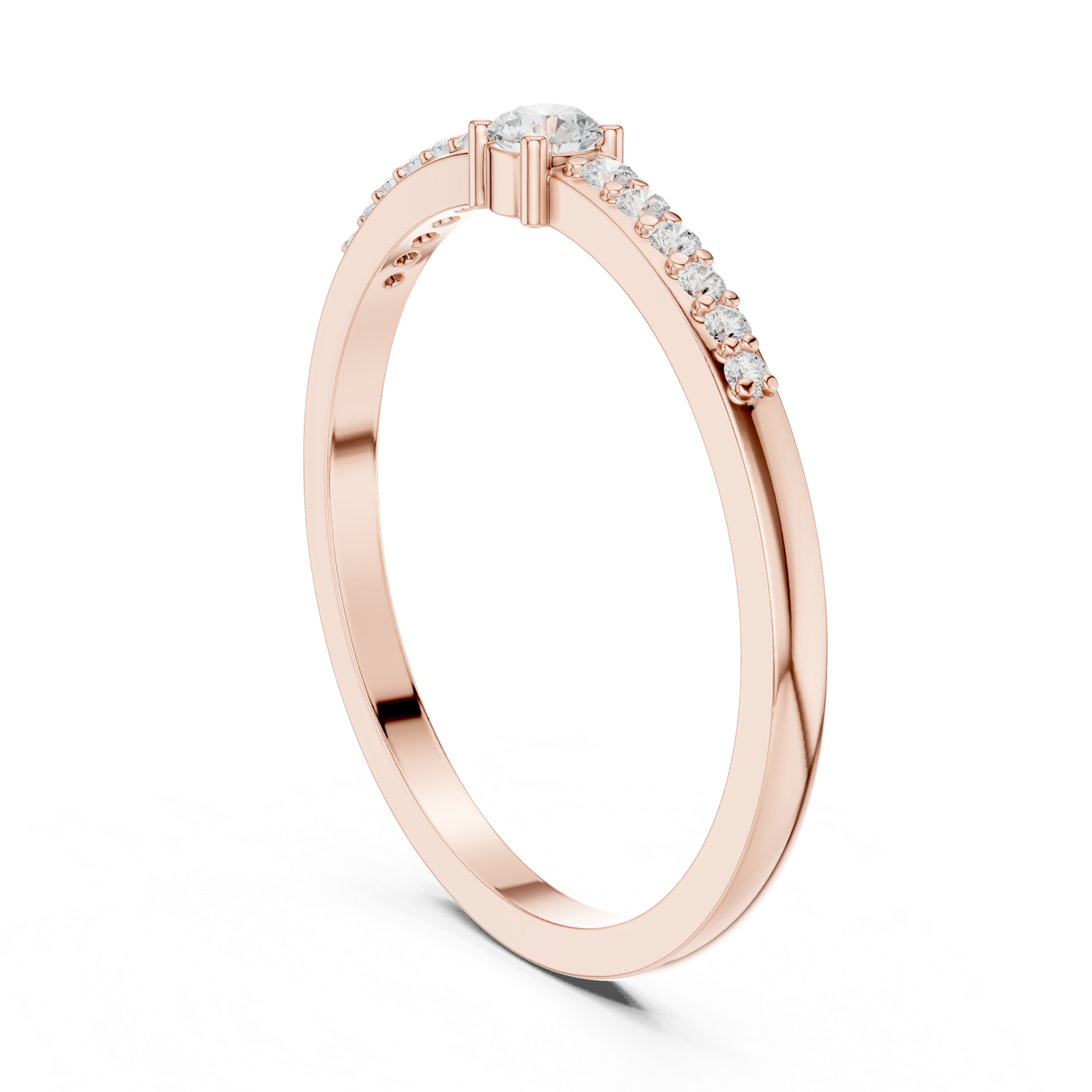Gold Ring DDLR-467, Rose Gold