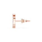 Gold Earrings SBER(43), Rose Gold, view 3
