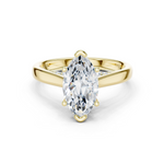 Gold Jewelry, Marquise center stone, Yellow Gold