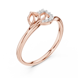 Gold Ring 12-10047@L, Rose Gold, view 2