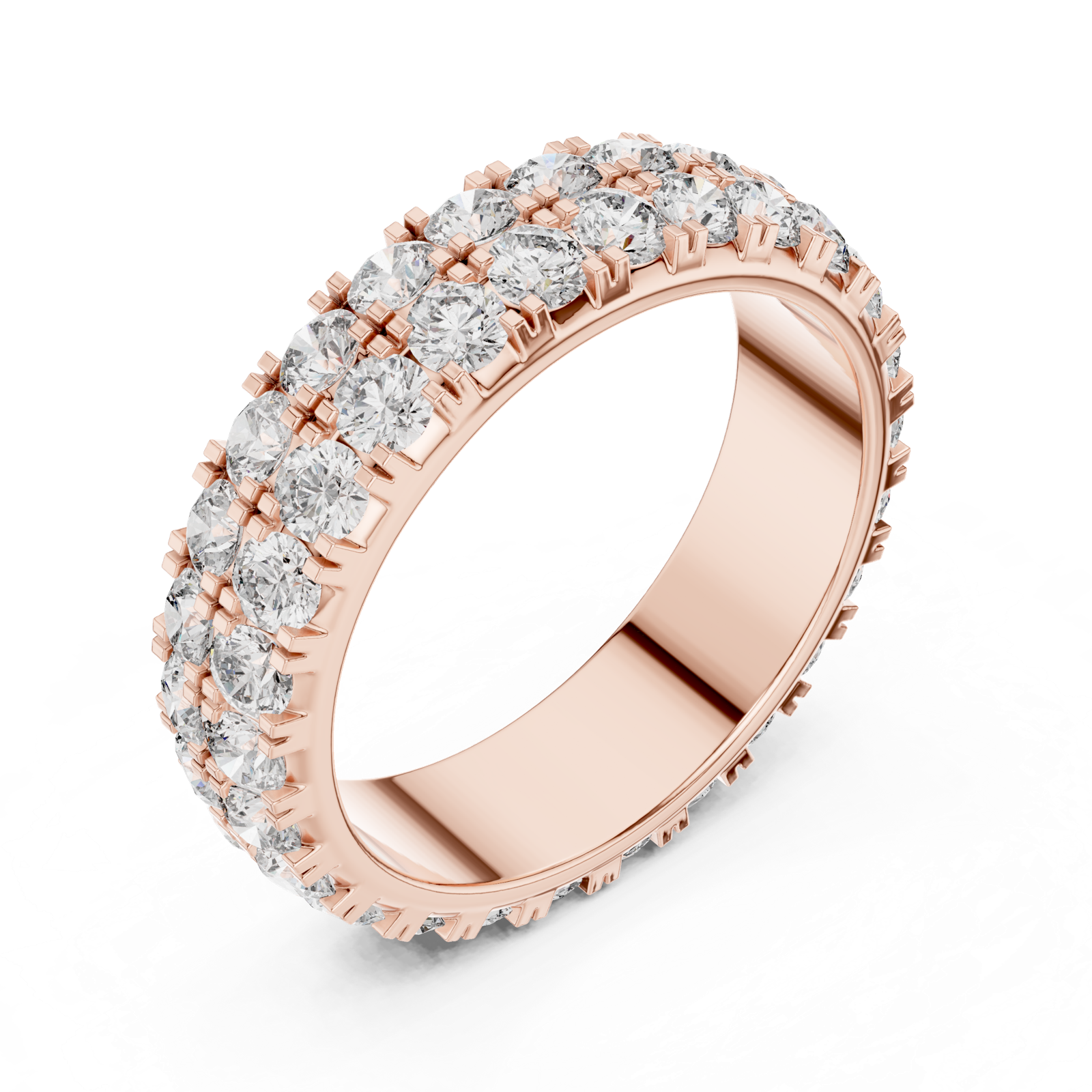 Gold Ring DDLR-223, Rose Gold, view 2