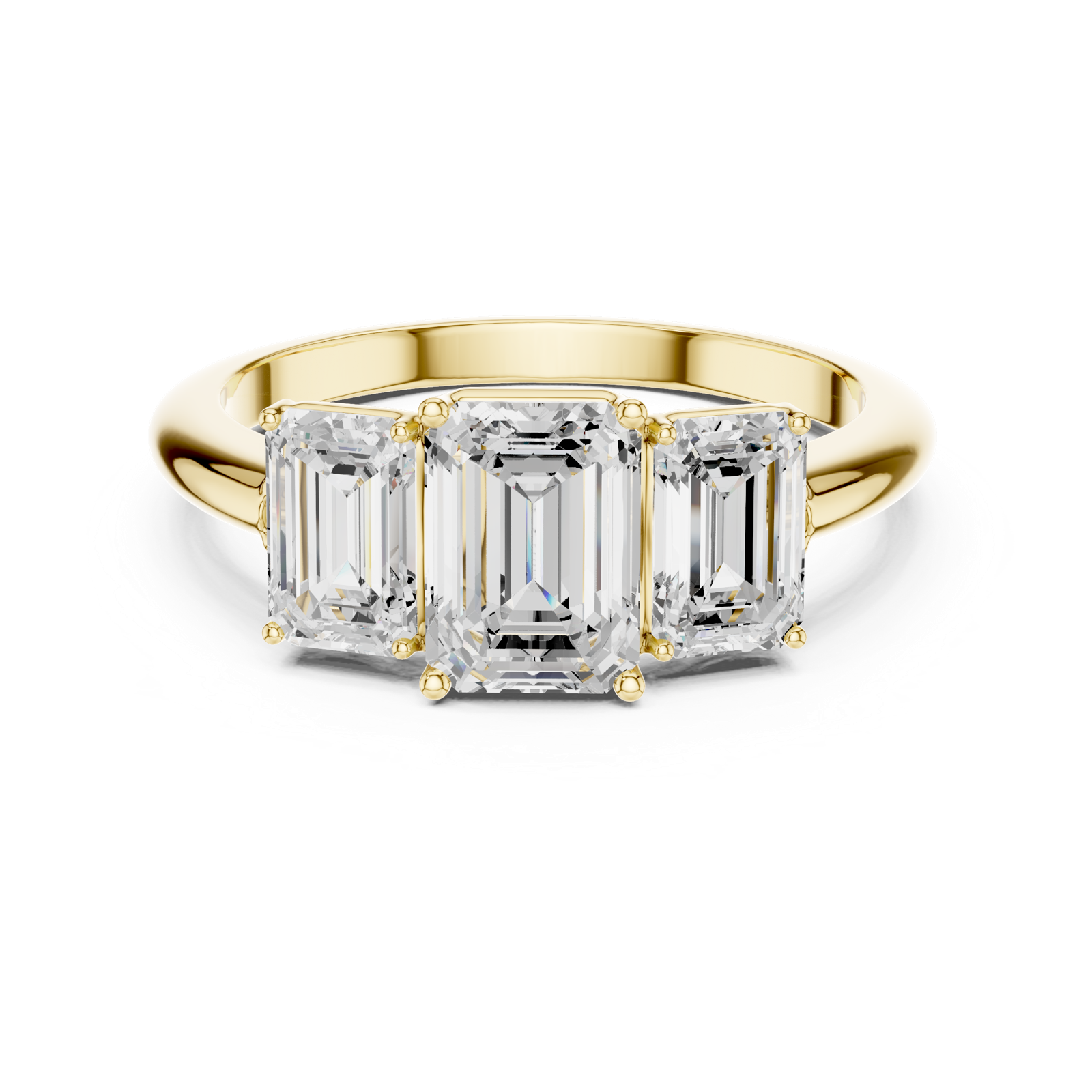 Gold Ring DDLR-1073, Yellow Gold, view 4