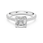 Gold Ring DDLR-730, White Gold, view 4