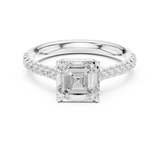 Gold Ring DDLR-730, White Gold, view 4
