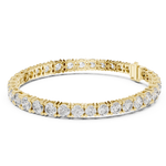 14K Solid Gold Lab Diamond Bracelet, Yellow Gold, view 1