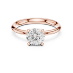 Gold Ring DDLR-646, Rose Gold, view 4