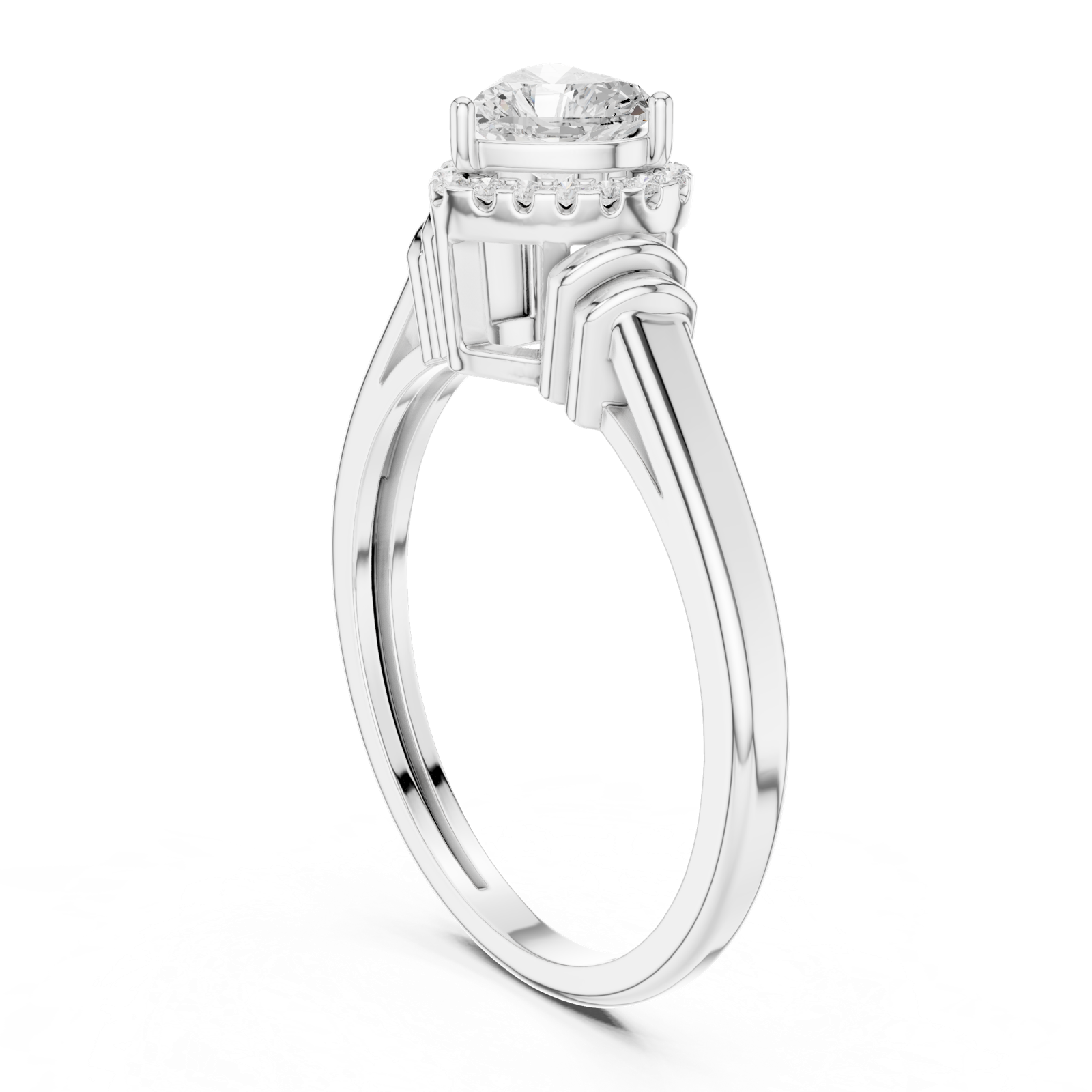 Gold Ring DDLR-399, White Gold