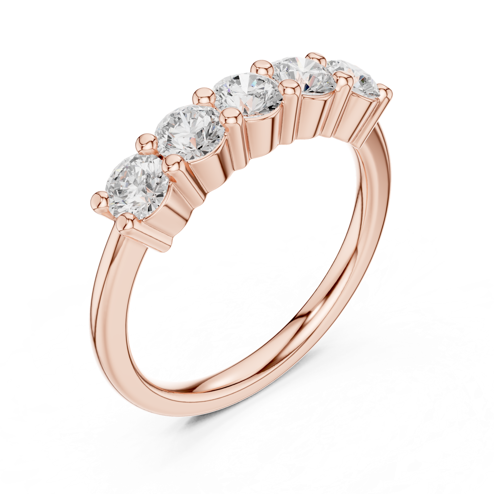 Gold Ring DDLR-615, Rose Gold, view 2