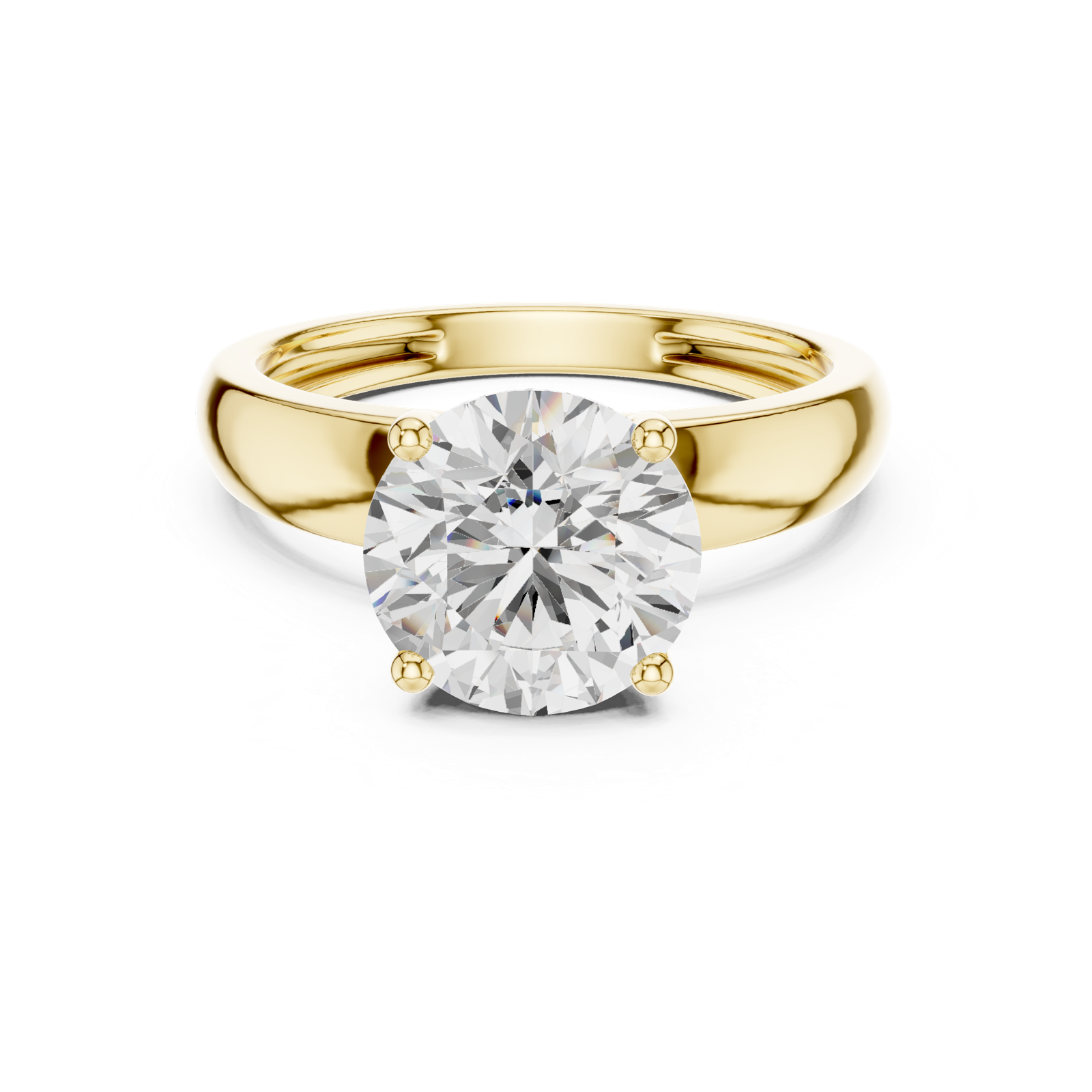 Gold Ring DDLR-710, Yellow Gold, view 4