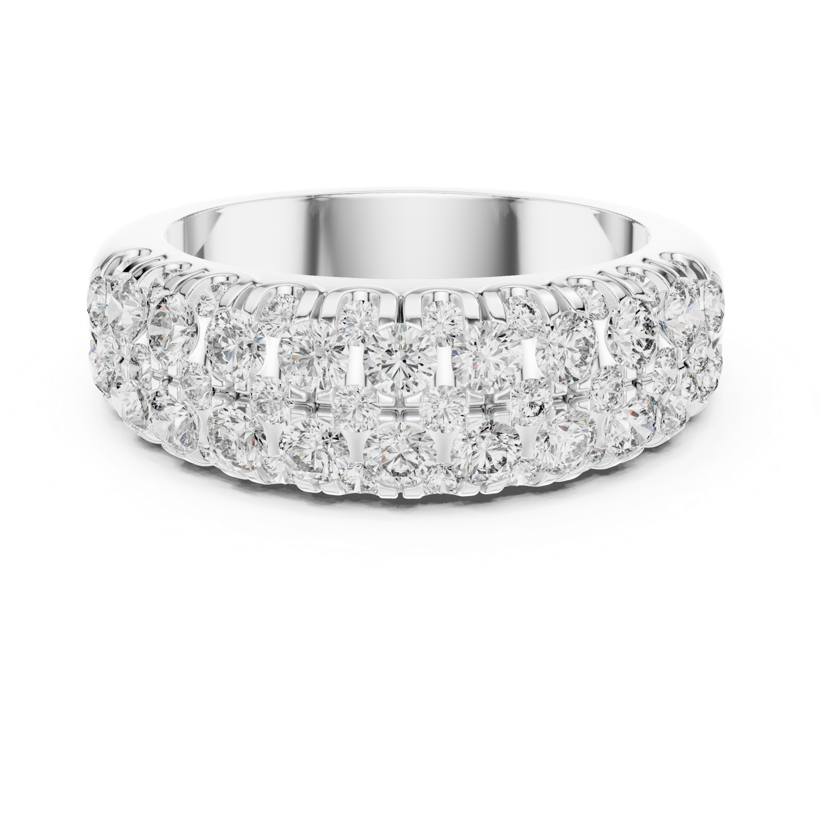 Gold Ring L03-01, White Gold