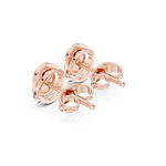 Gold Earrings SBER(44), Rose Gold, view 2