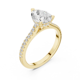 Gold Ring DDLR-1001, Yellow Gold, view 2