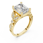 Gold Ring DDLR-392, Yellow Gold, view 2
