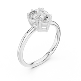 Gold Ring DDLR-928, White Gold, view 2