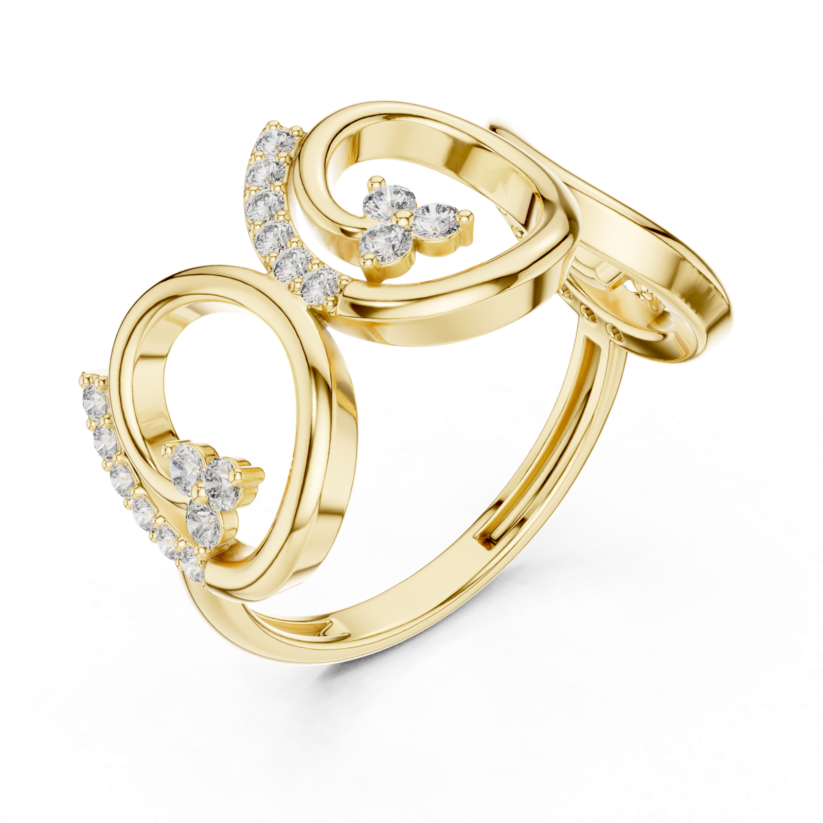 Gold Ring GHFTG, Yellow Gold, view 2