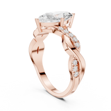 Gold Ring DDLR-1104, Rose Gold, view 1