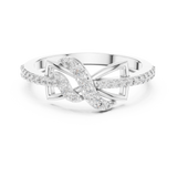 Gold Ring LR-01 (82), White Gold, view 4