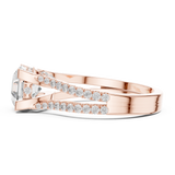 Gold Ring DDLR-182-OC, Rose Gold, view 3