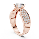 Gold Ring LR-0094, Rose Gold, view 1