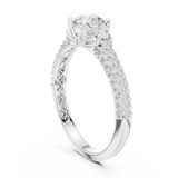 Gold Ring LR-0329, White Gold