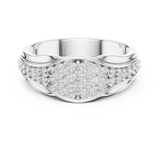Gold Ring L03-1244, White Gold, view 4