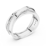 Gold Ring SBMR(41), White Gold, view 2