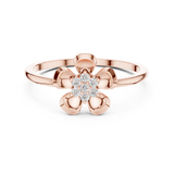 Gold Ring DR-6259, Rose Gold, view 4