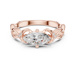 Gold Ring DDLR-510, Rose Gold, view 4
