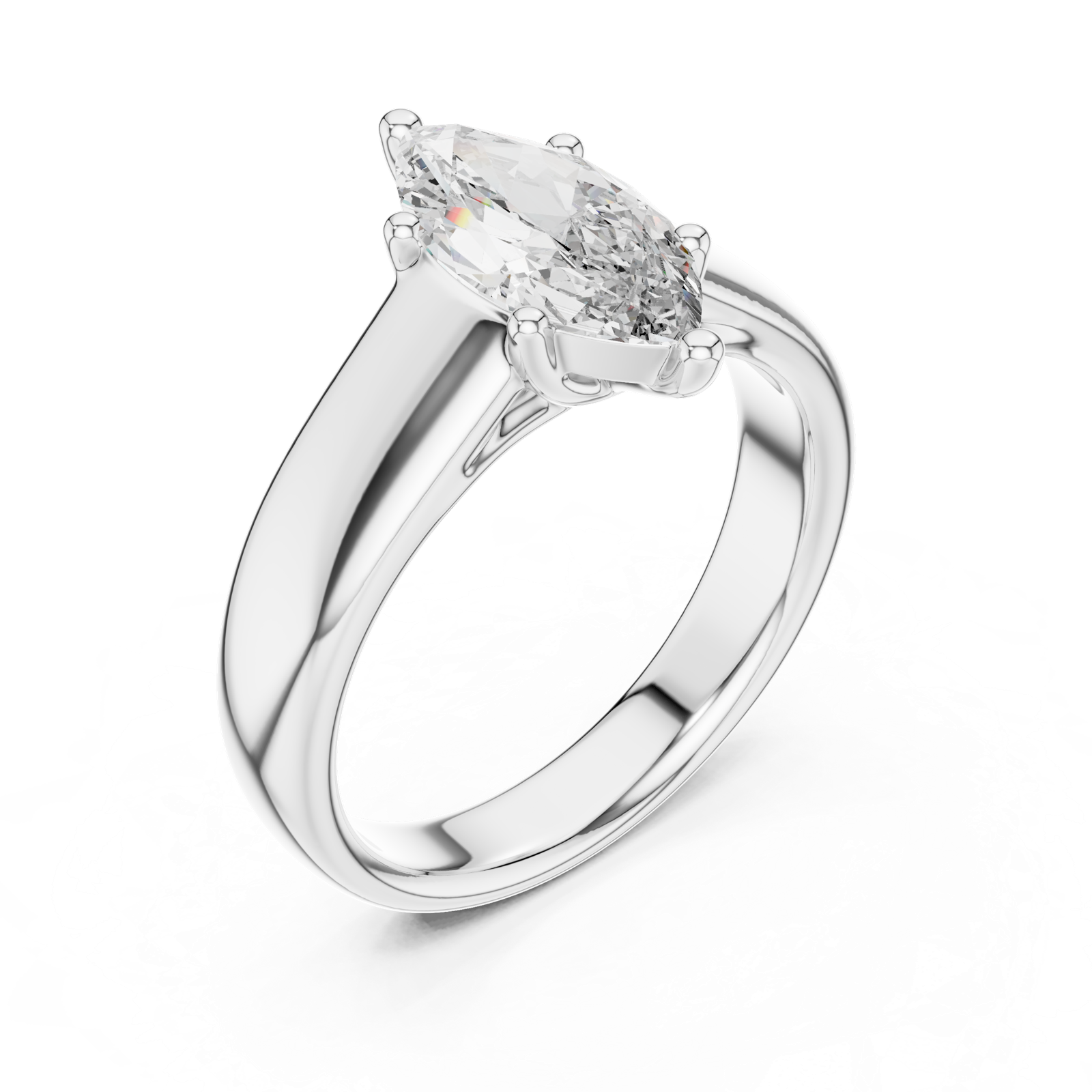 Gold Ring DDLR-067, White Gold, view 2