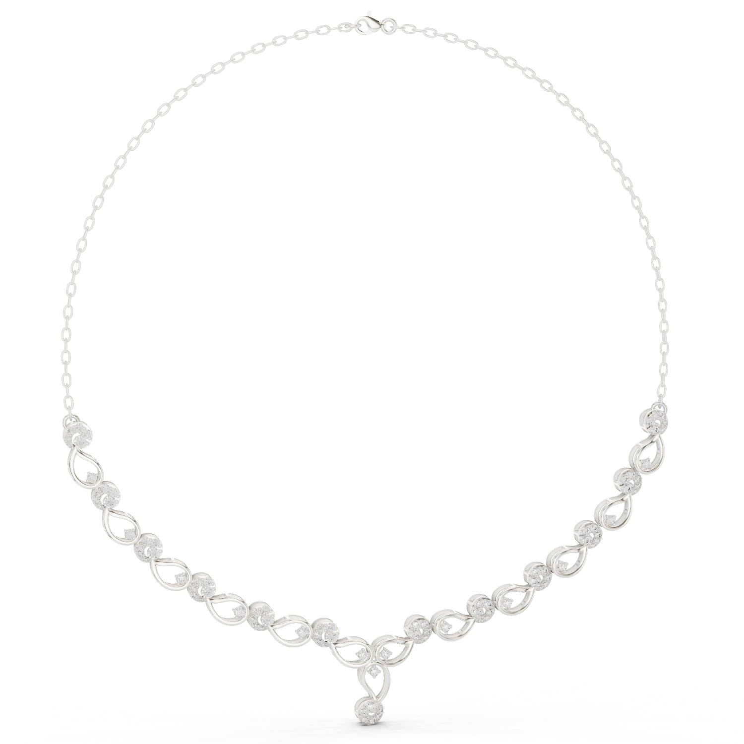 Gold Necklace SBWN (7), White Gold