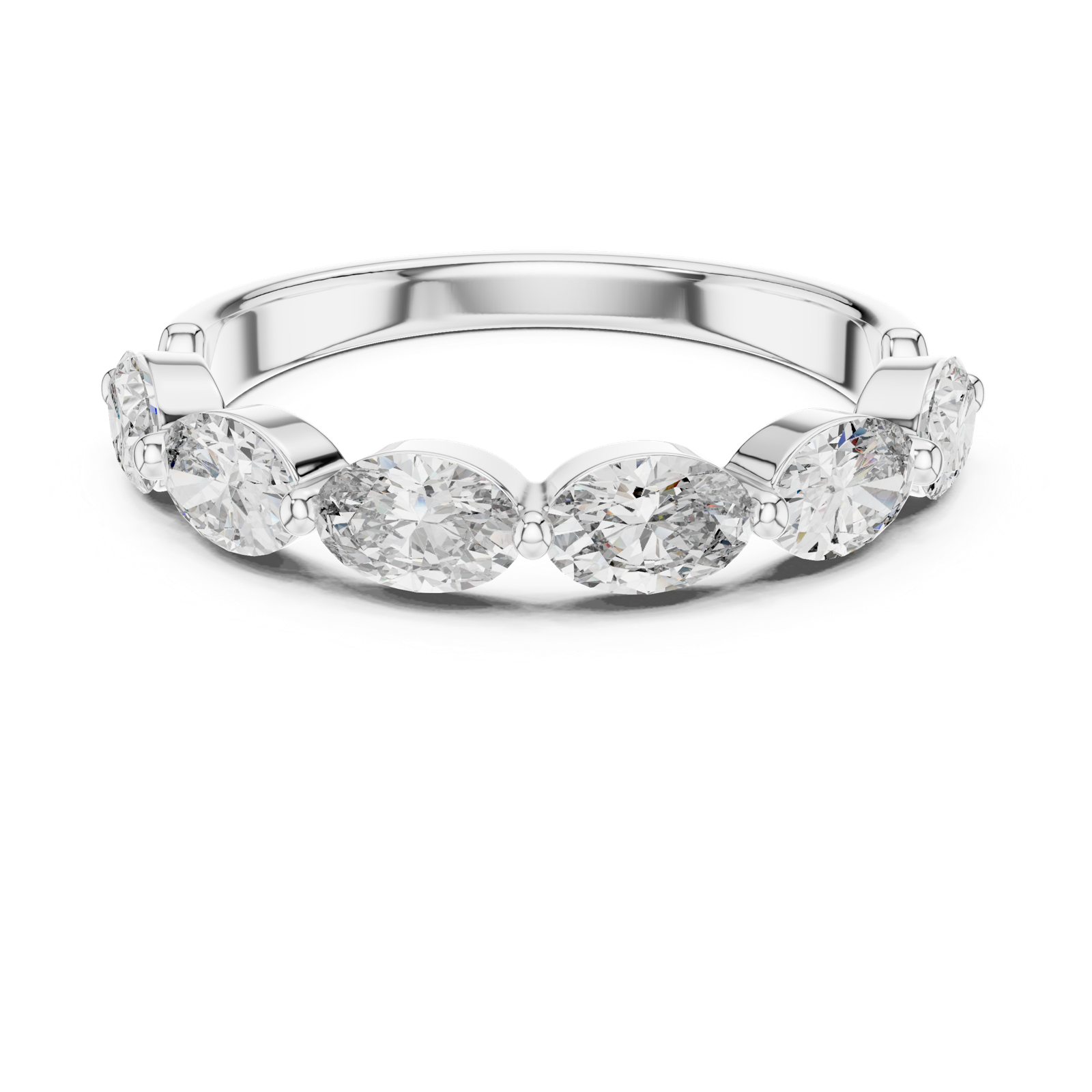 Gold Ring DDLR-002, White Gold, view 4