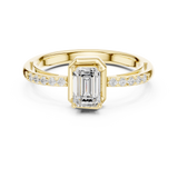 Gold Ring DDLR-520, Yellow Gold, view 4